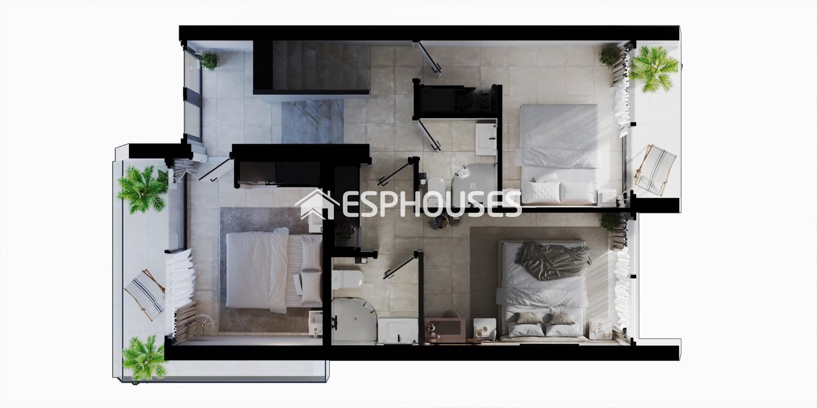 3 soverom Bungalow til salgs i Calpe / Calp med svømmebasseng garasje - € 465 000 (Ref: 8001029)