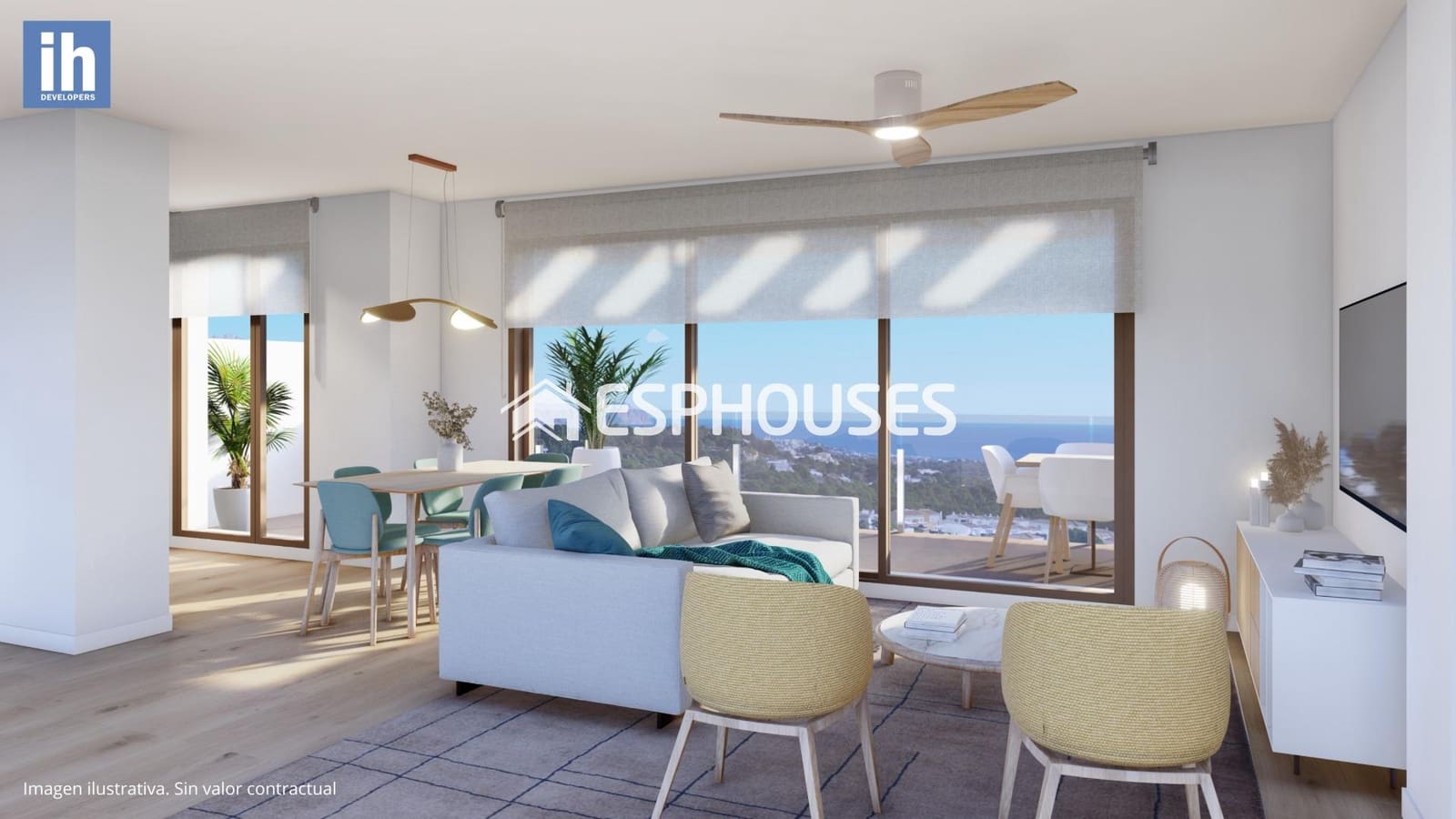 4 chambre Bungalow à vendre à La Nucia avec piscine - 455 000 € (Ref: 8238978)