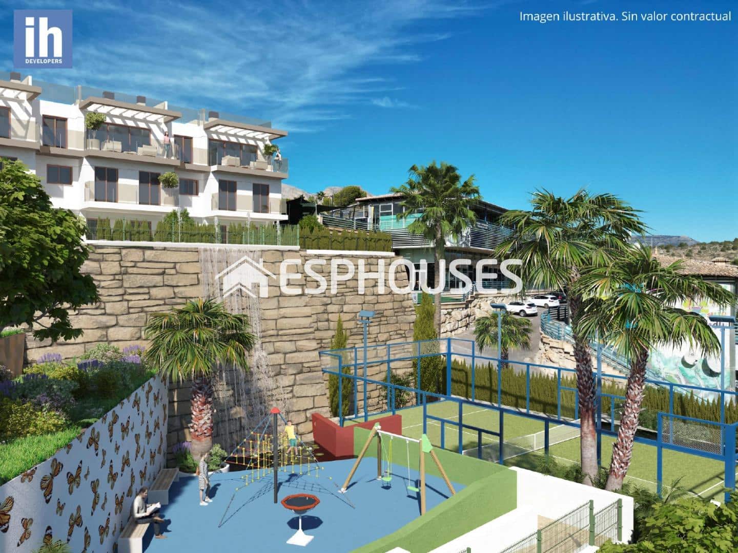 4 chambre Bungalow à vendre à La Nucia avec piscine - 455 000 € (Ref: 8238978)