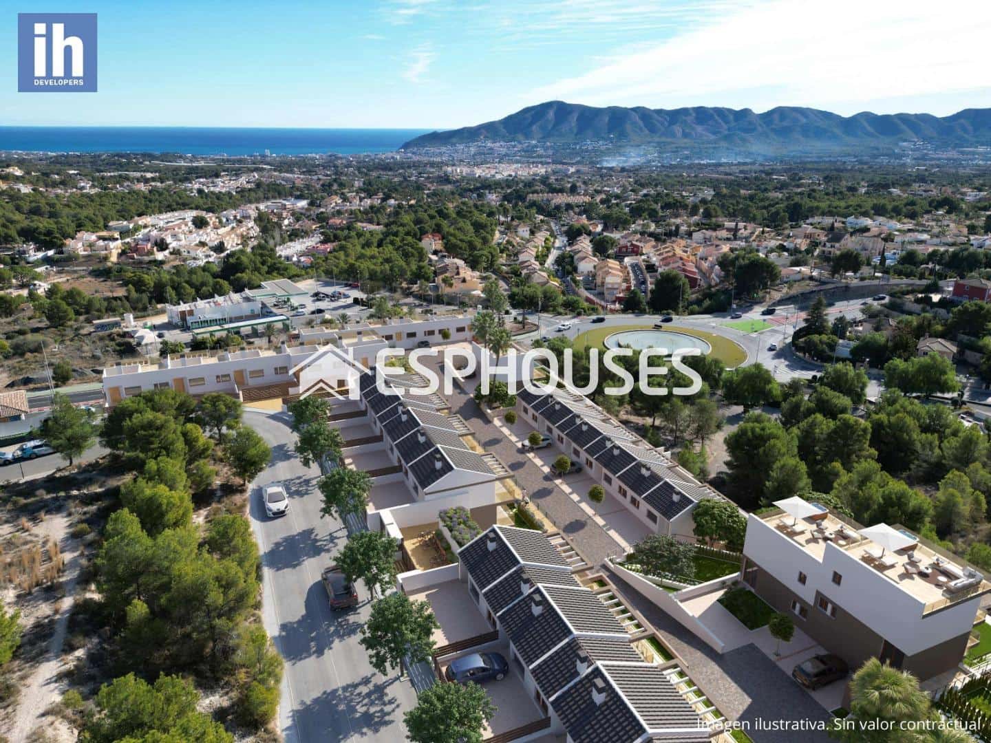 4 chambre Bungalow à vendre à La Nucia avec piscine - 455 000 € (Ref: 8238978)