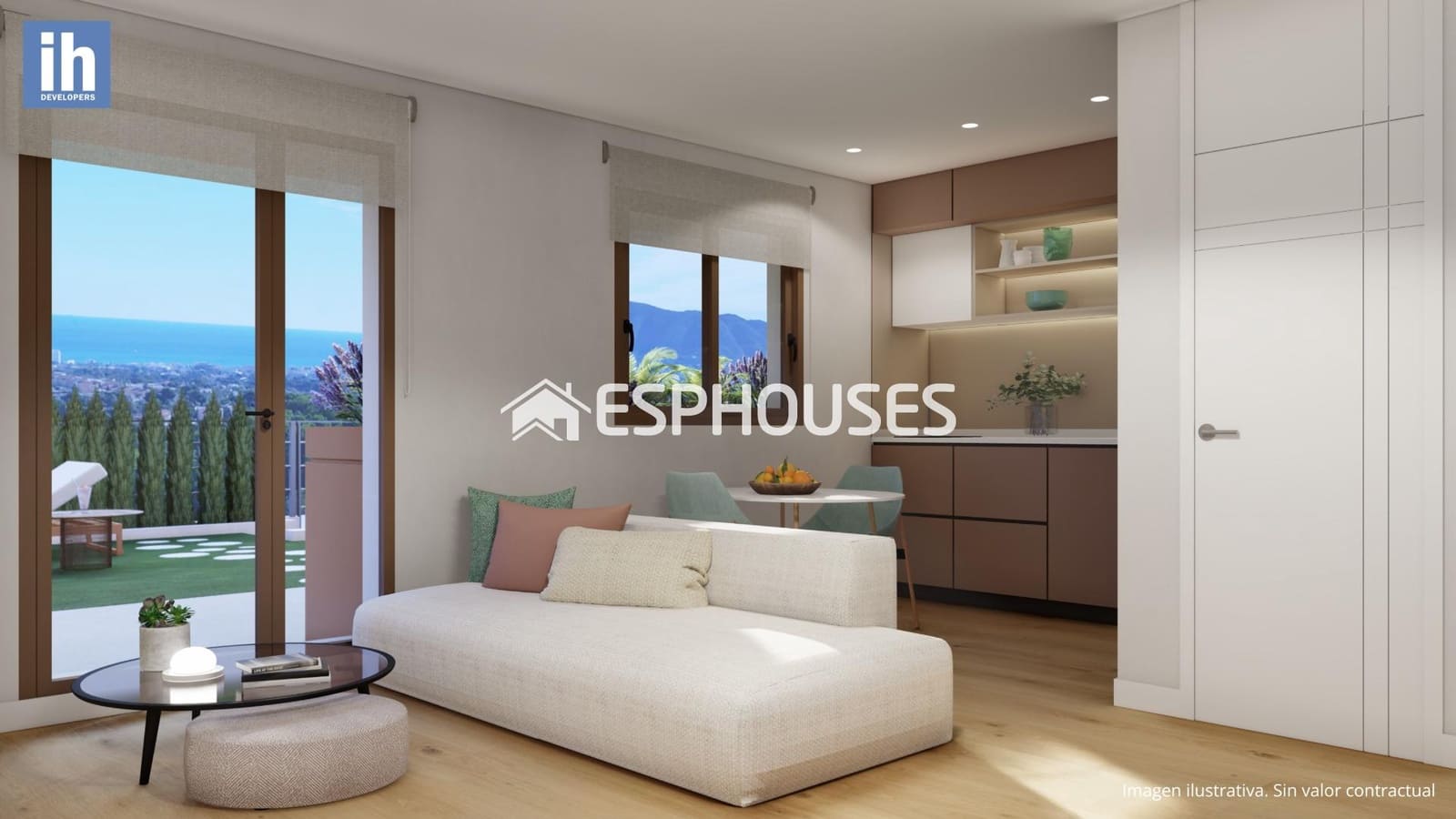 4 chambre Bungalow à vendre à La Nucia avec piscine garage - 390 000 € (Ref: 8238979)