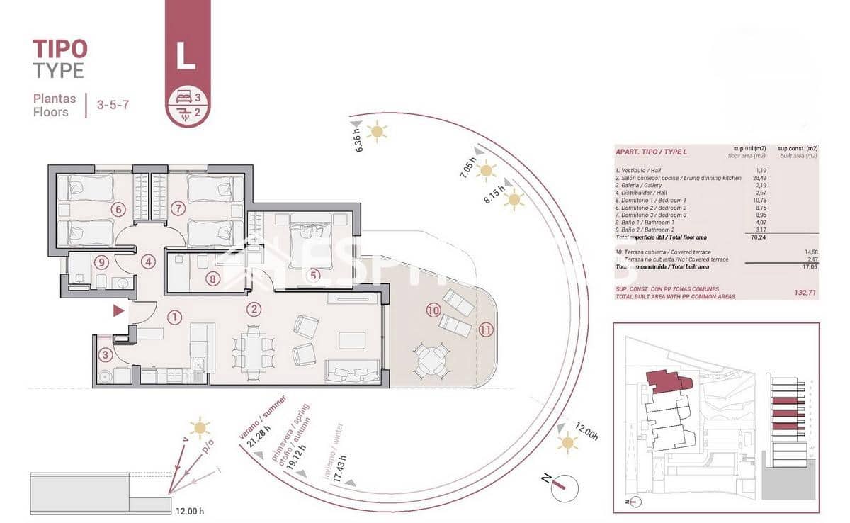 3 quarto Apartamento para venda em Calpe / Calp com piscina garagem - 385 000 € (Ref: 8386662)