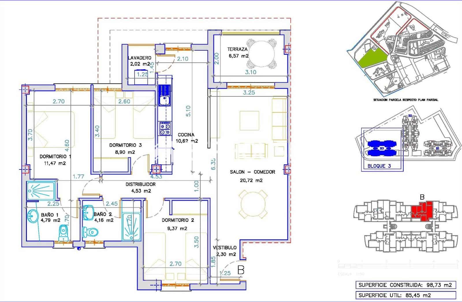 3 makuuhuone Huoneisto myytävänä paikassa La Villajoyosa / Vila Joiosa mukana uima-altaan 
autotalli - 375 000 € (Ref: 8450877)