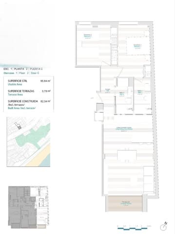 2 Zimmer Apartment zu verkaufen in Centro Urbano, La Villajoyosa / Vila Joiosa mit Garage - 418.500 € (Ref: 8484815)