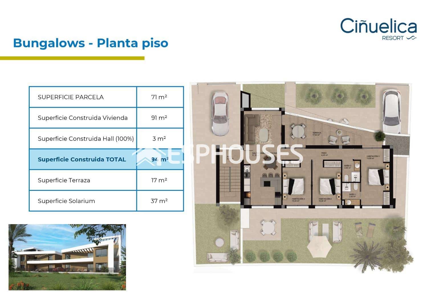 3 camera da letto Bungalow in vendita in Orihuela Costa con piscina garage - 360.000 € (Rif: 8527789)