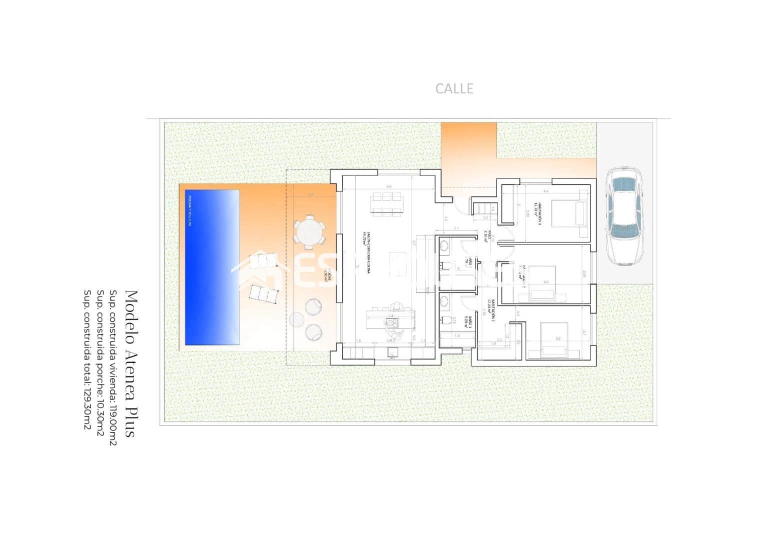 3 slaapkamer Villa te koop in Monforte del Cid met garage - € 330.000 (Ref: 8608723)