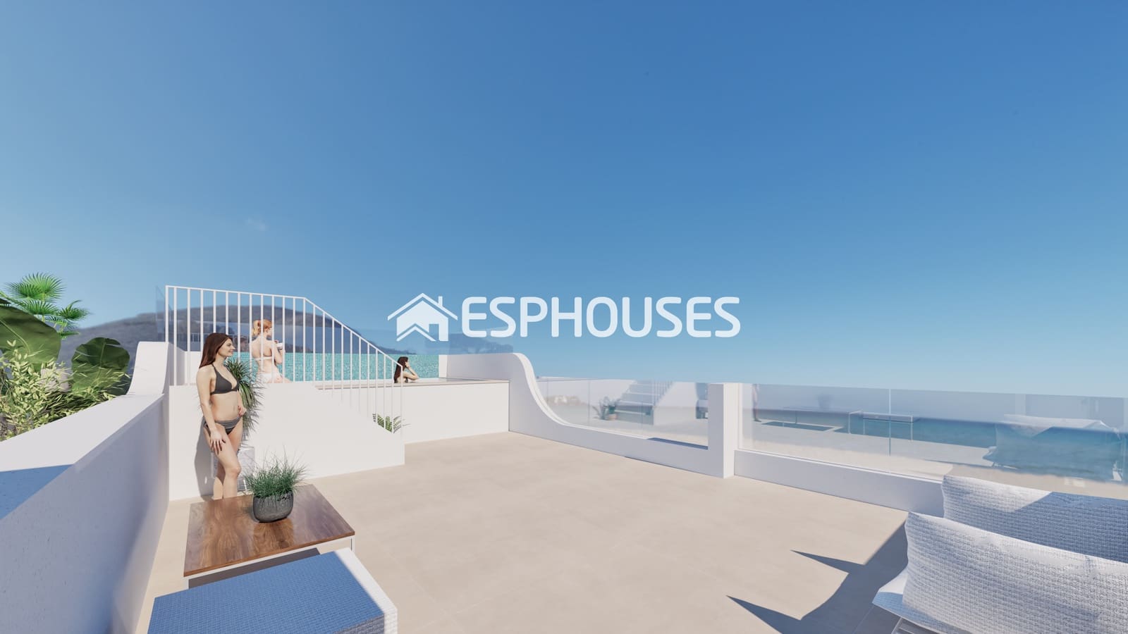 2 chambre Bungalow à vendre à Torre de la Horadada avec piscine garage - 364 000 € (Ref: 8760137)