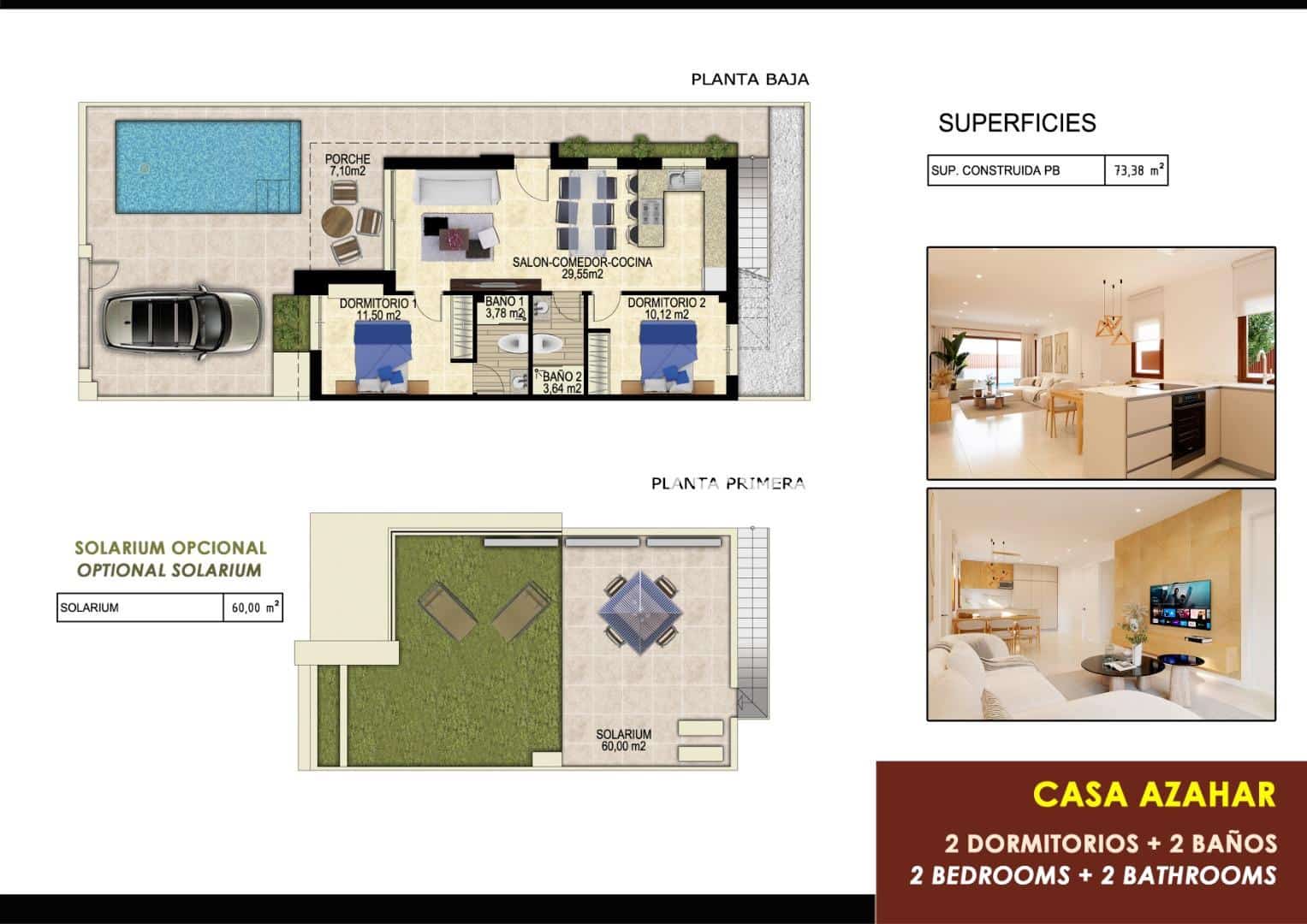 2 soverom Bungalow til salgs i Vistabella med svømmebasseng garasje - € 329 900 (Ref: 8806471)
