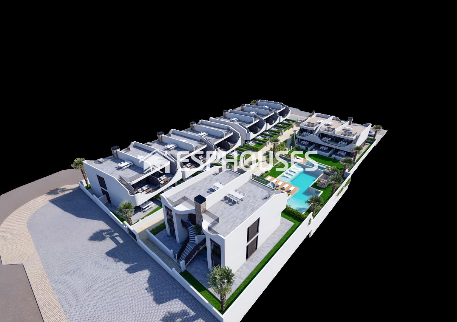 2 soverom Bungalow til salgs i San Miguel de Salinas med svømmebasseng garasje - € 280 000 (Ref: 9444065)