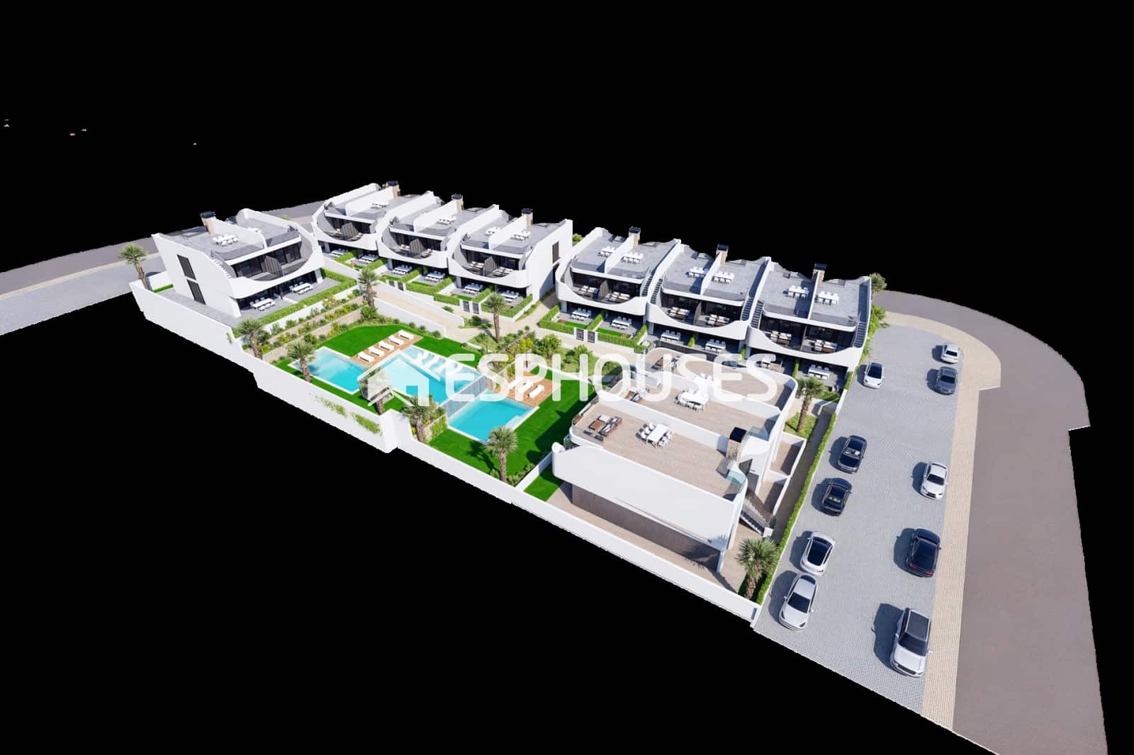 2 sovrum Bungalow till salu i San Miguel de Salinas med pool garage - 280 000 € (Ref: 9444066)