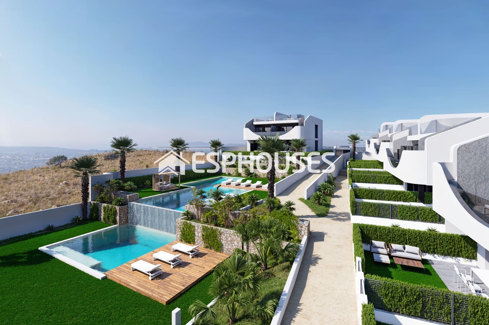 2 sovrum Bungalow till salu i San Miguel de Salinas med pool garage - 280 000 € (Ref: 9444066)