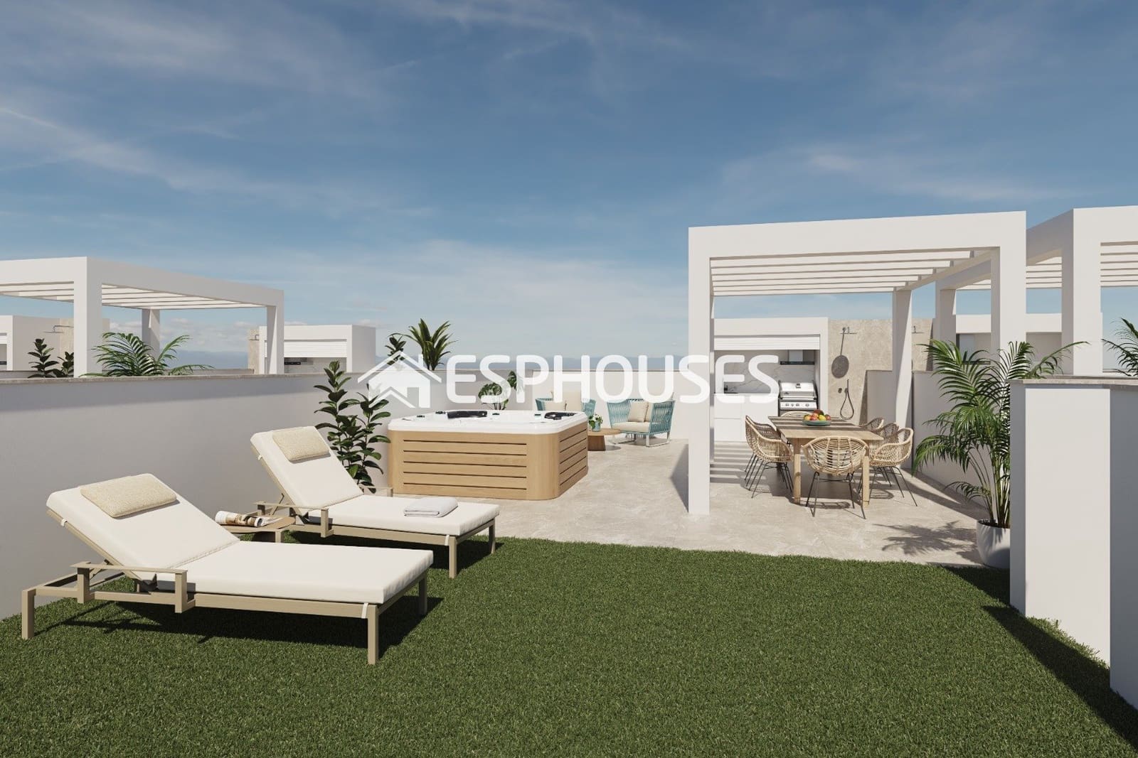 2 bedroom Bungalow for sale in Pilar de la Horadada with pool garage - € 275,000 (Ref: 9444074)