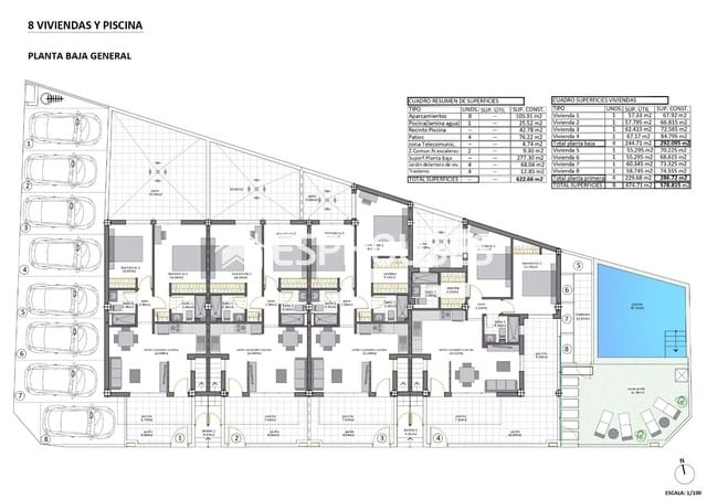 2 sovrum Lägenhet till salu i Los Cuarteros, San Pedro del Pinatar med pool garage - 249 950 € (Ref: 9444084)