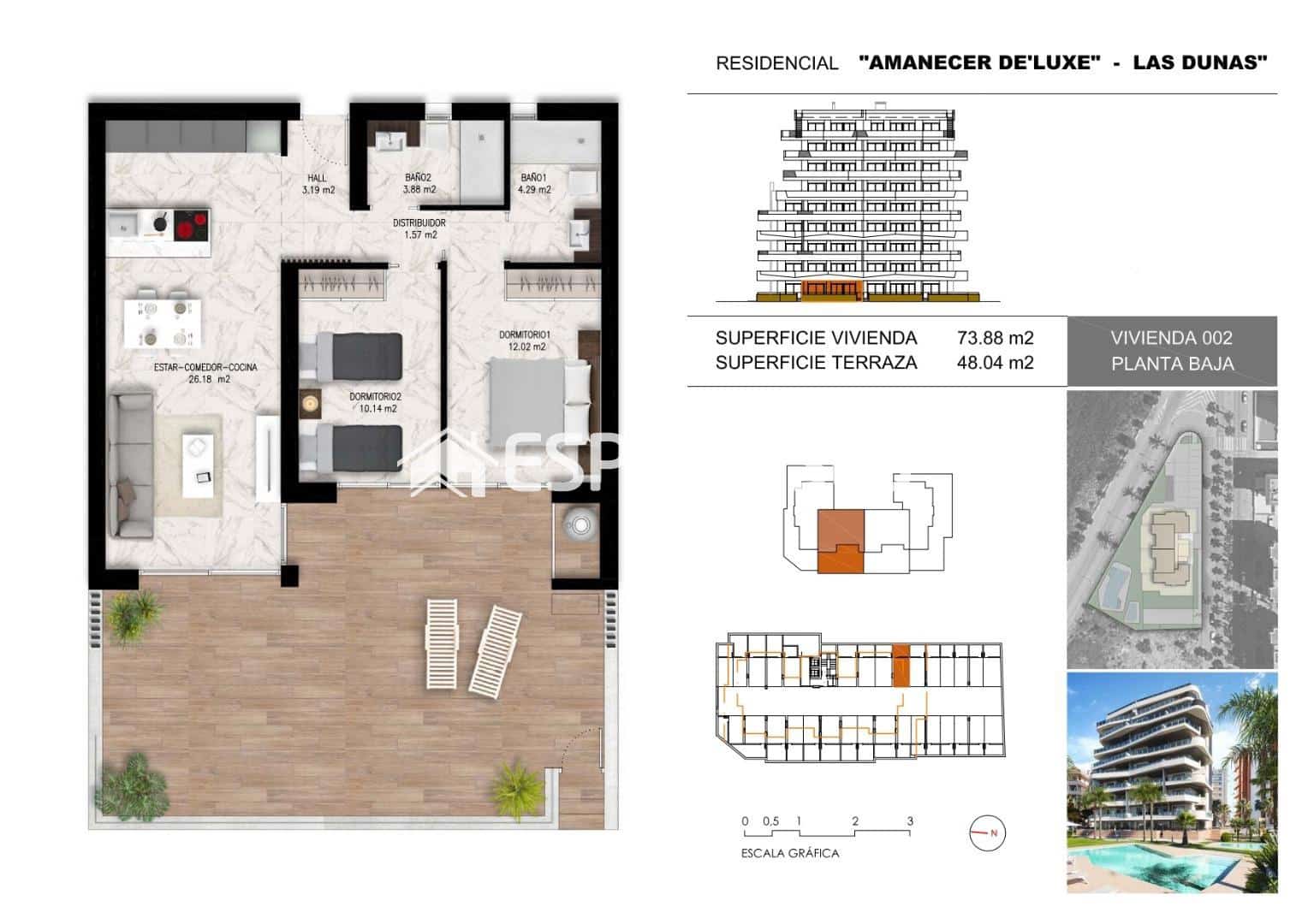 2 slaapkamer Appartement te koop in Guardamar del Segura met zwembad garage - € 299.000 (Ref: 9444087)