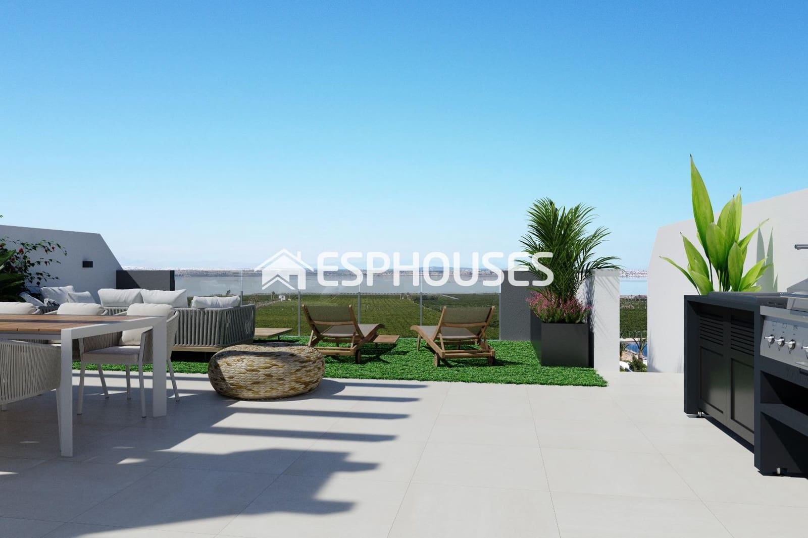 2 chambre Bungalow à vendre à Torrevieja avec piscine garage - 309 000 € (Ref: 9444088)