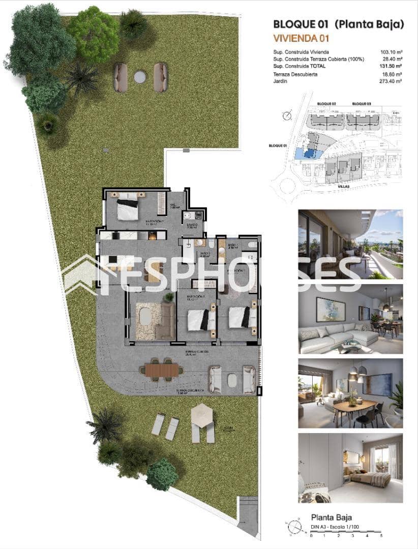 Apartamento de 3 habitaciones en Finestrat en venta con piscina garaje - 575.000 € (Ref: 9444091)