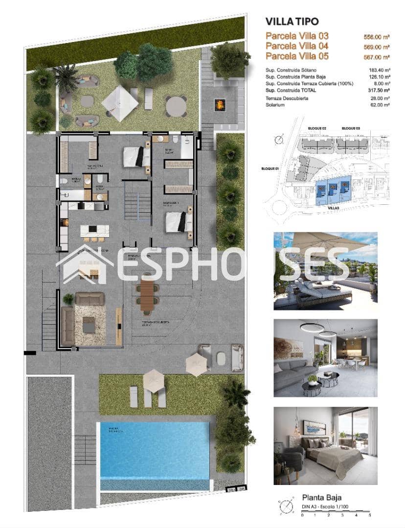 4 Zimmer Villa zu verkaufen in Finestrat mit Pool Garage - 1.150.000 € (Ref: 9444093)