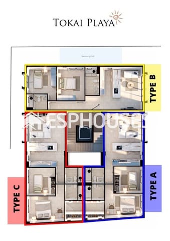 Apartamento de 2 habitaciones en Los Cuarteros, San Pedro del Pinatar en venta con piscina - 249.950 € (Ref: 9444096)