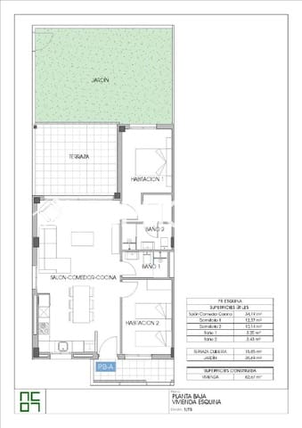 2 sovrum Lägenhet till salu i Centro Urbano, La Villajoyosa / Vila Joiosa med pool garage - 369 000 € (Ref: 9444168)