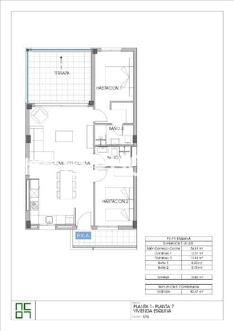 2 sovrum Lägenhet till salu i Centro Urbano, La Villajoyosa / Vila Joiosa med pool garage - 349 000 € (Ref: 9444171)