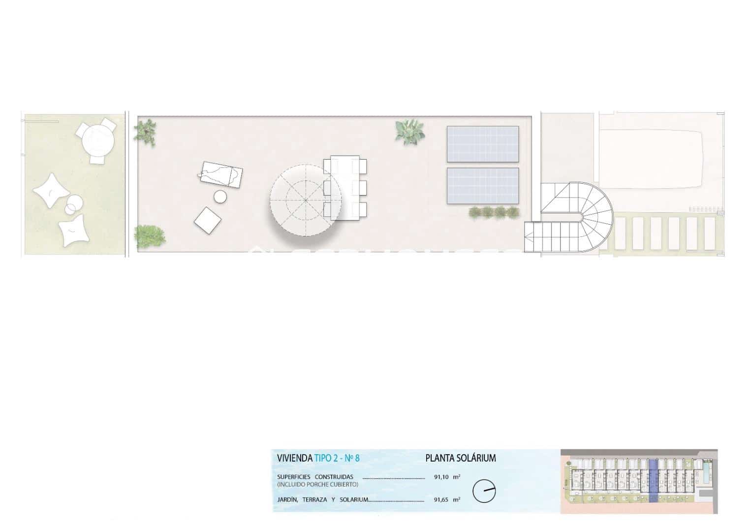 2 slaapkamer Bungalow te koop in Pilar de la Horadada met zwembad garage - € 298.900 (Ref: 9444179)