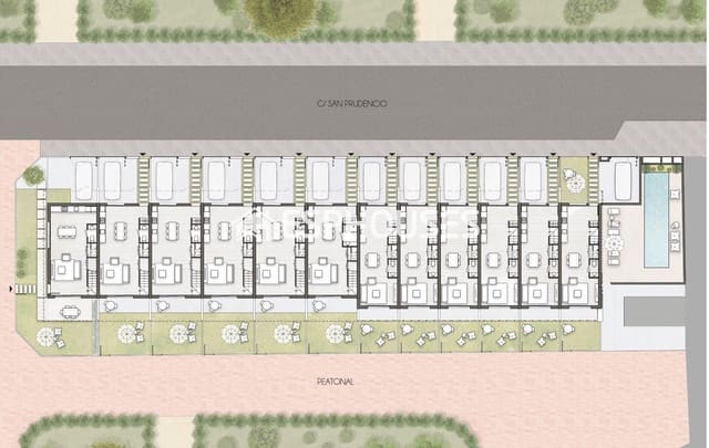 2 slaapkamer Bungalow te koop in Pilar de la Horadada ciudad, Pilar de la Horadada met zwembad garage - € 298.900 (Ref: 9444179)