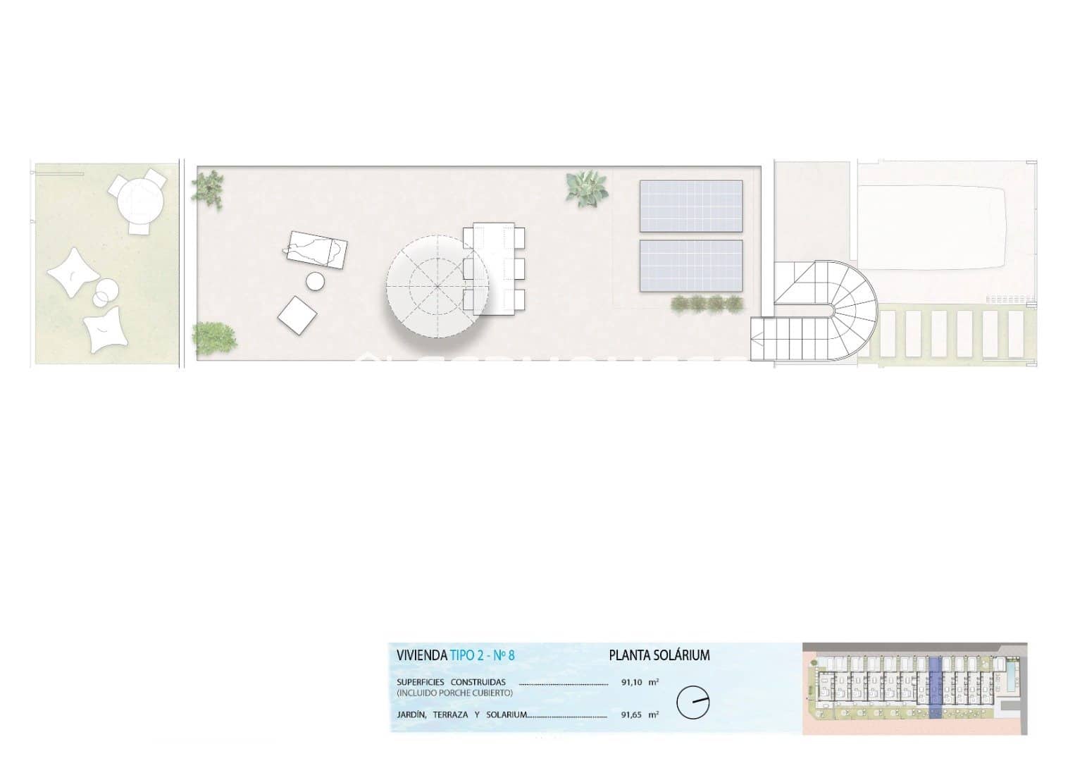 2 soveværelse Semi-Rækkehus til salg i Pilar de la Horadada med swimmingpool - € 314.900 (Ref: 9444179)