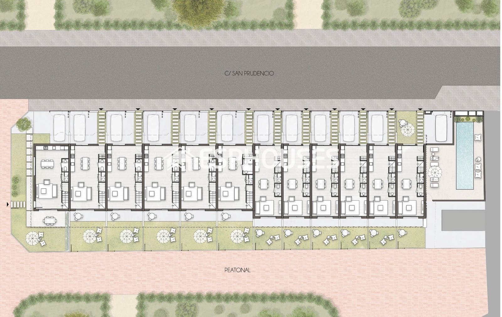 2 soveværelse Semi-Rækkehus til salg i Pilar de la Horadada med swimmingpool - € 314.900 (Ref: 9444179)