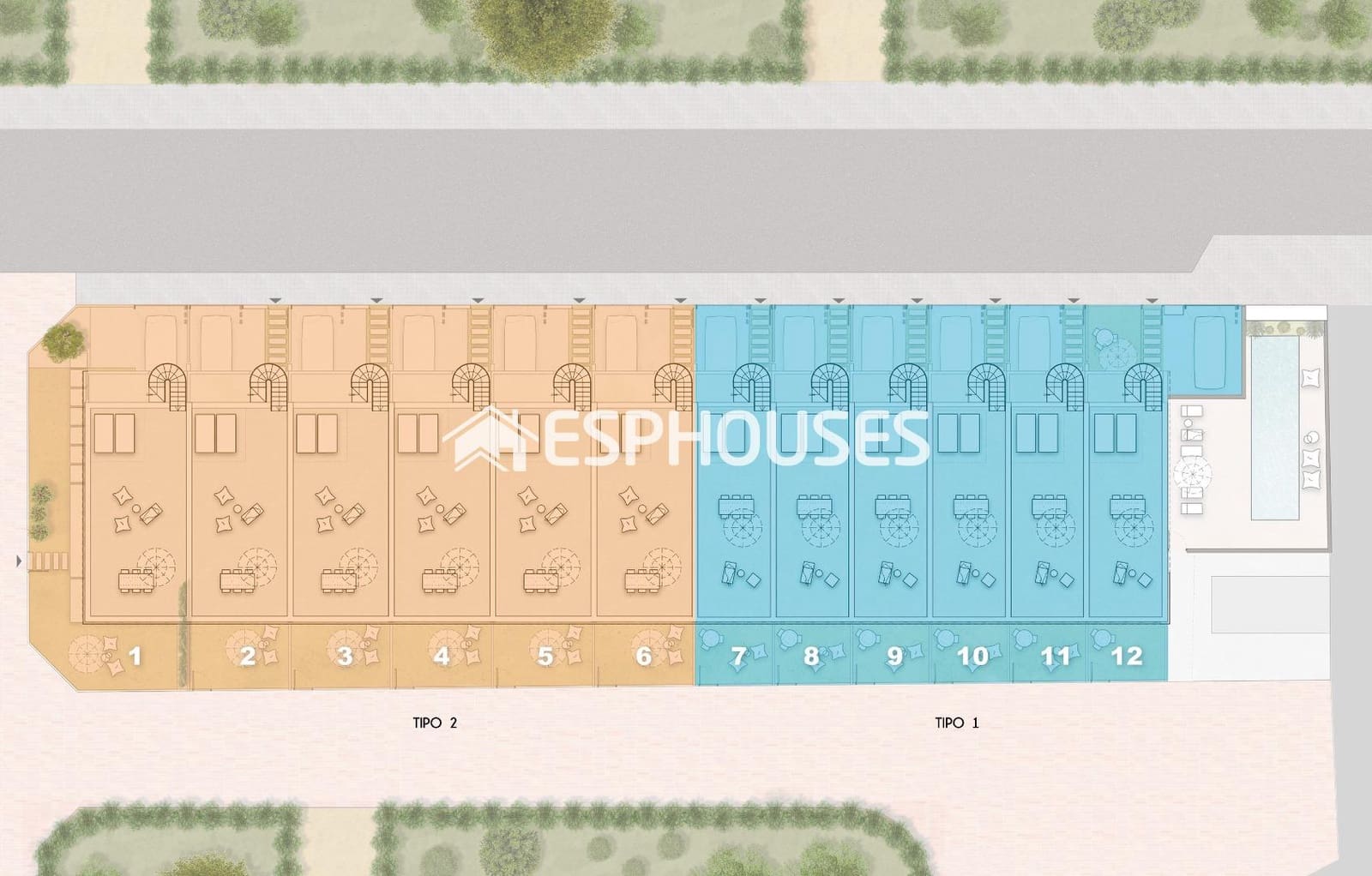 3 Zimmer Bungalow zu verkaufen in Pilar de la Horadada mit Pool Garage - 339.900 € (Ref: 9444180)