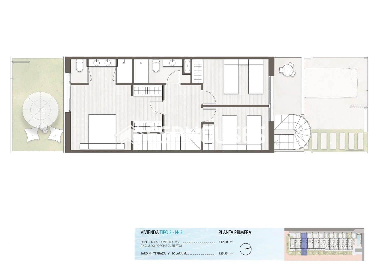 3 sovrum Semi-fristående Villa till salu i Pilar de la Horadada med pool - 354 900 € (Ref: 9444180)
