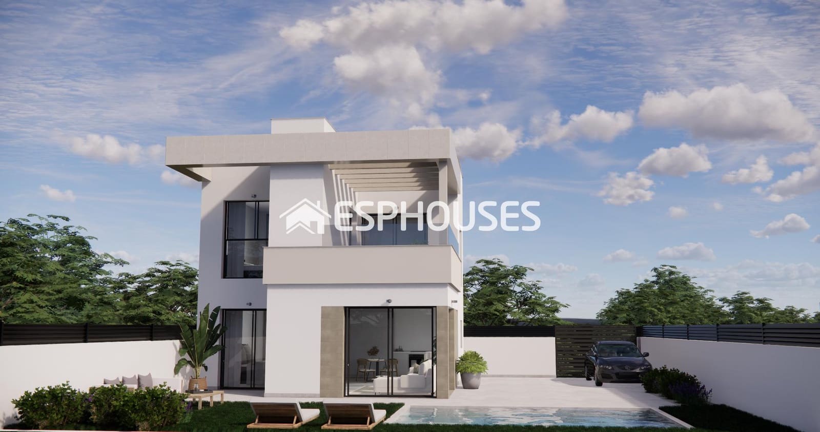 3 sovrum Bungalow till salu i Vistabella med pool garage - 352 900 € (Ref: 9444197)