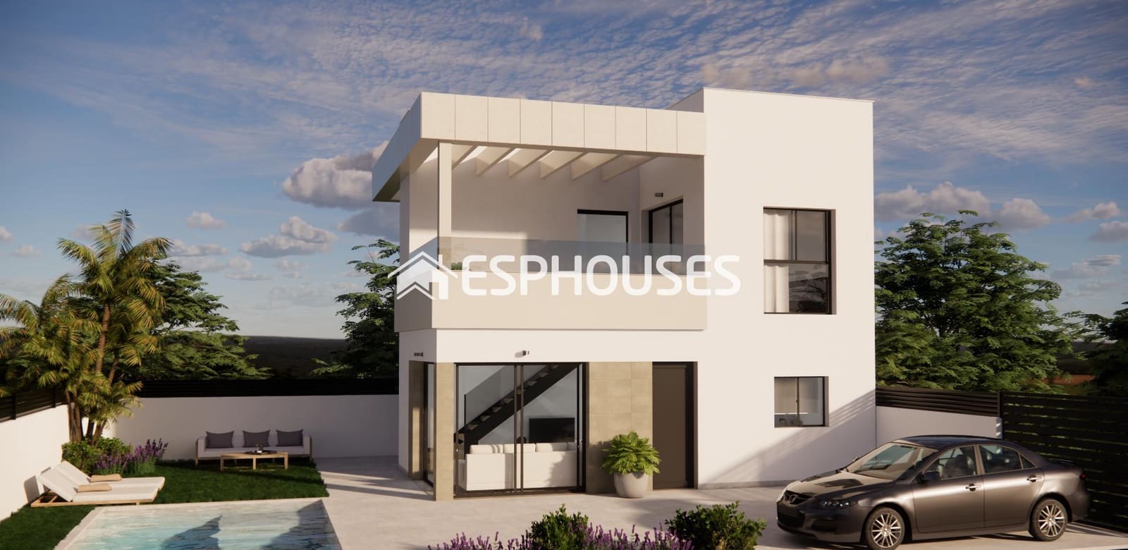 3 sovrum Bungalow till salu i Vistabella med pool garage - 352 900 € (Ref: 9444197)