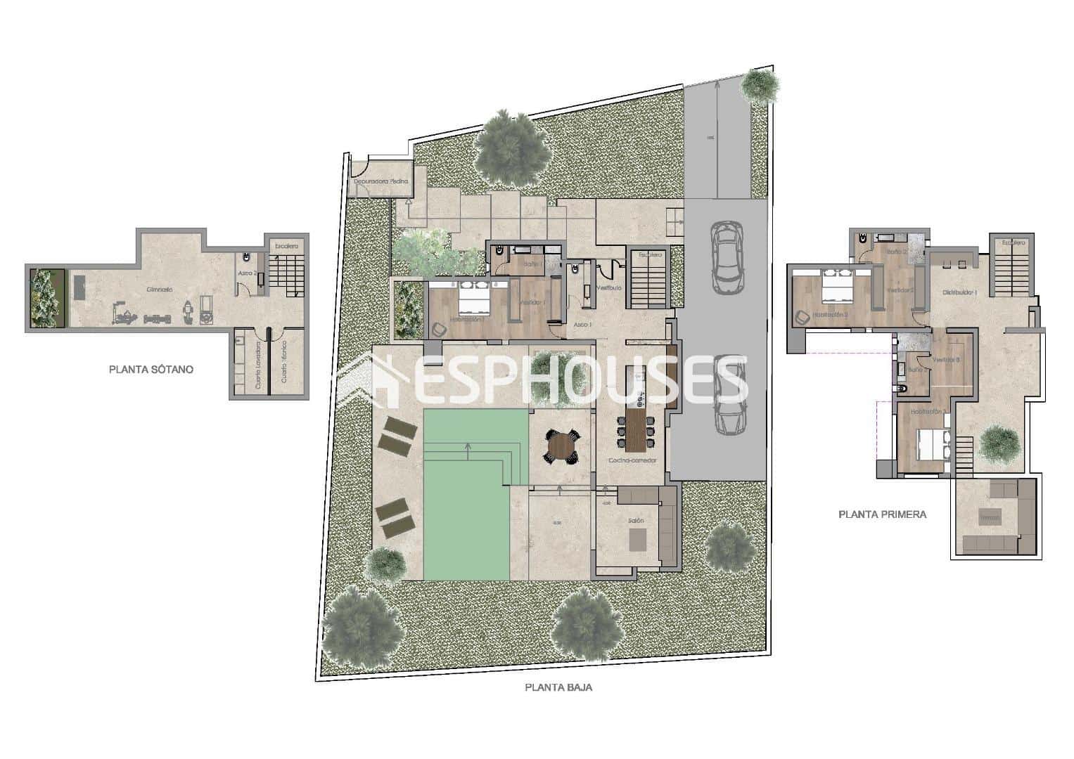 3 chambre Villa/Maison à vendre à La Nucia avec piscine garage - 1 325 000 € (Ref: 9444201)