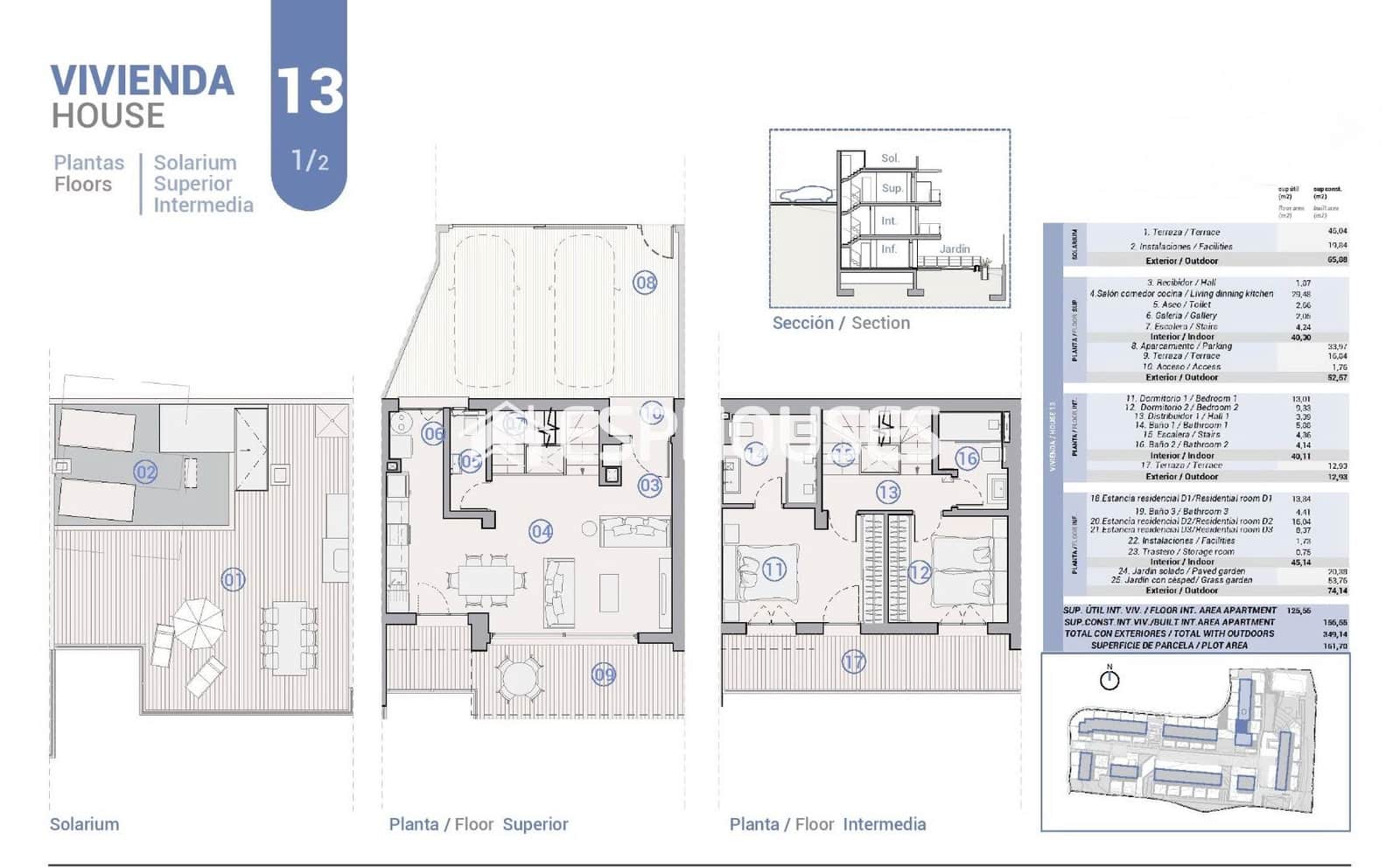 4 quarto Bungalow para venda em La Nucia com piscina garagem - 545 000 € (Ref: 9444211)