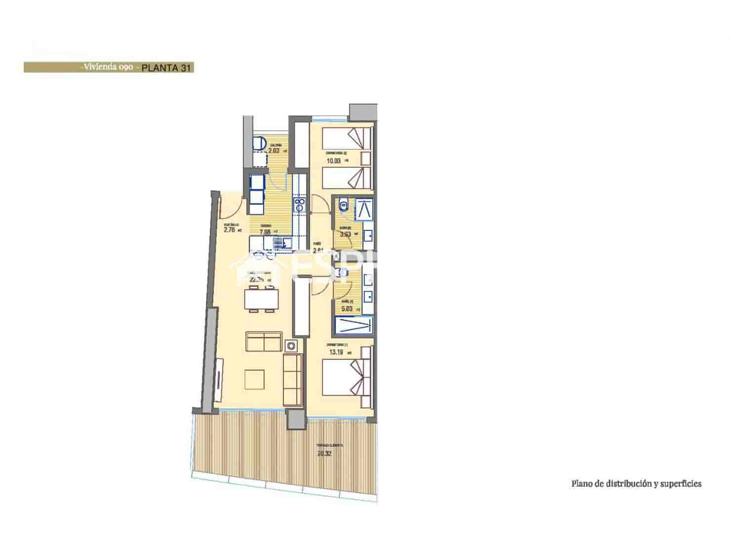 2 sovrum Lägenhet till salu i Benidorm med pool garage - 665 000 € (Ref: 9444219)