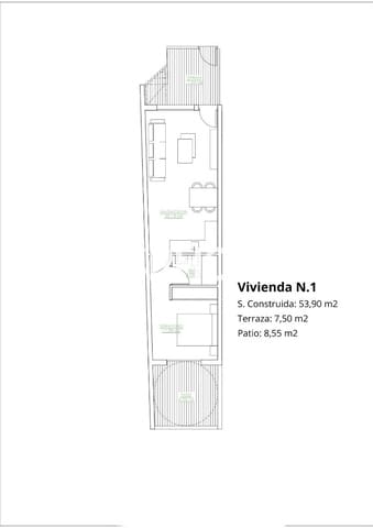 1 soveværelse Lejlighed til salg i San Pedro del Pinatar ciudad, San Pedro del Pinatar med swimmingpool - € 179.900 (Ref: 9444222)