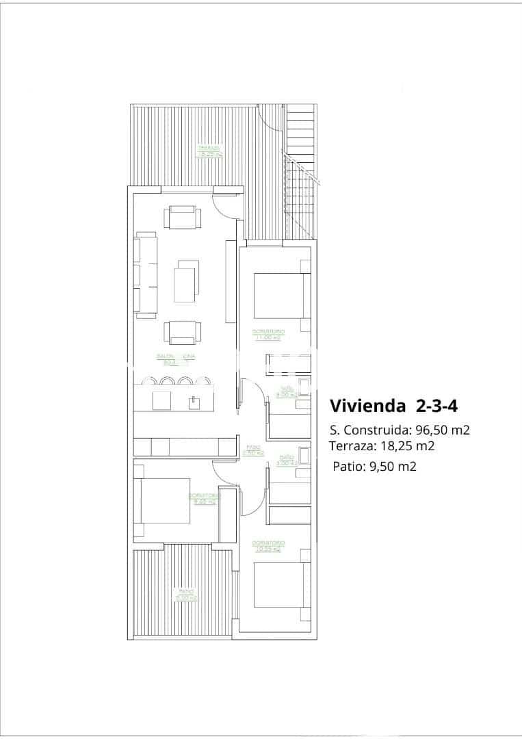 3 sovrum Lägenhet till salu i San Pedro del Pinatar med pool garage - 269 900 € (Ref: 9444223)