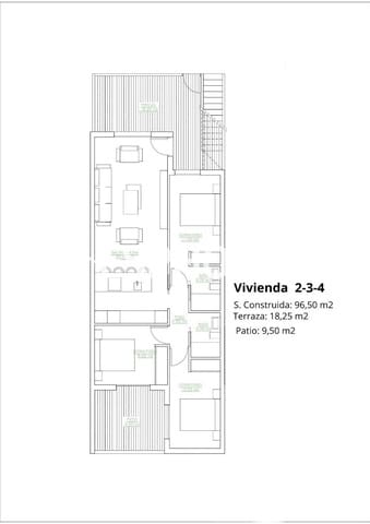 3 bedroom Apartment for sale in San Pedro del Pinatar ciudad, San Pedro del Pinatar with pool - € 269,900 (Ref: 9444223)