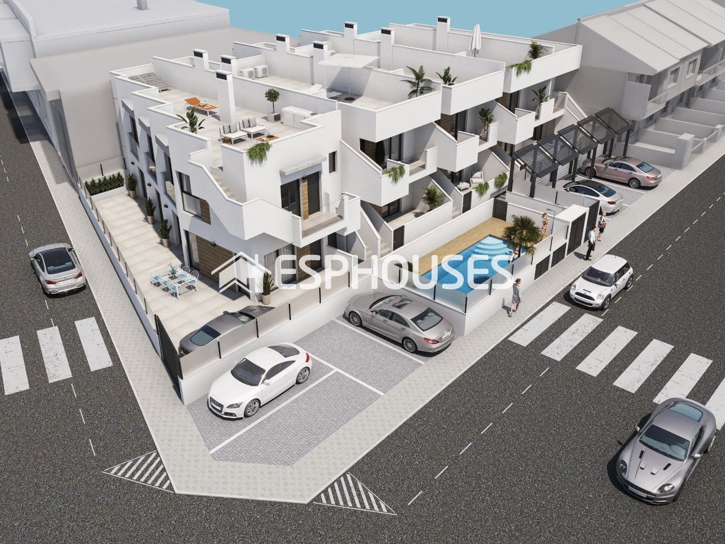 3 quarto Penthouse para venda em San Pedro del Pinatar com piscina - 299 900 € (Ref: 9444225)