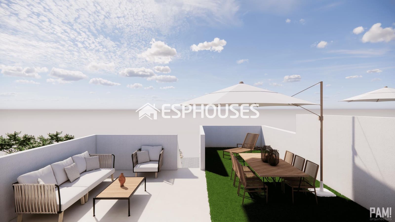 3 Zimmer Bungalow zu verkaufen in Pilar de la Horadada mit Garage - 285.000 € (Ref: 9444226)