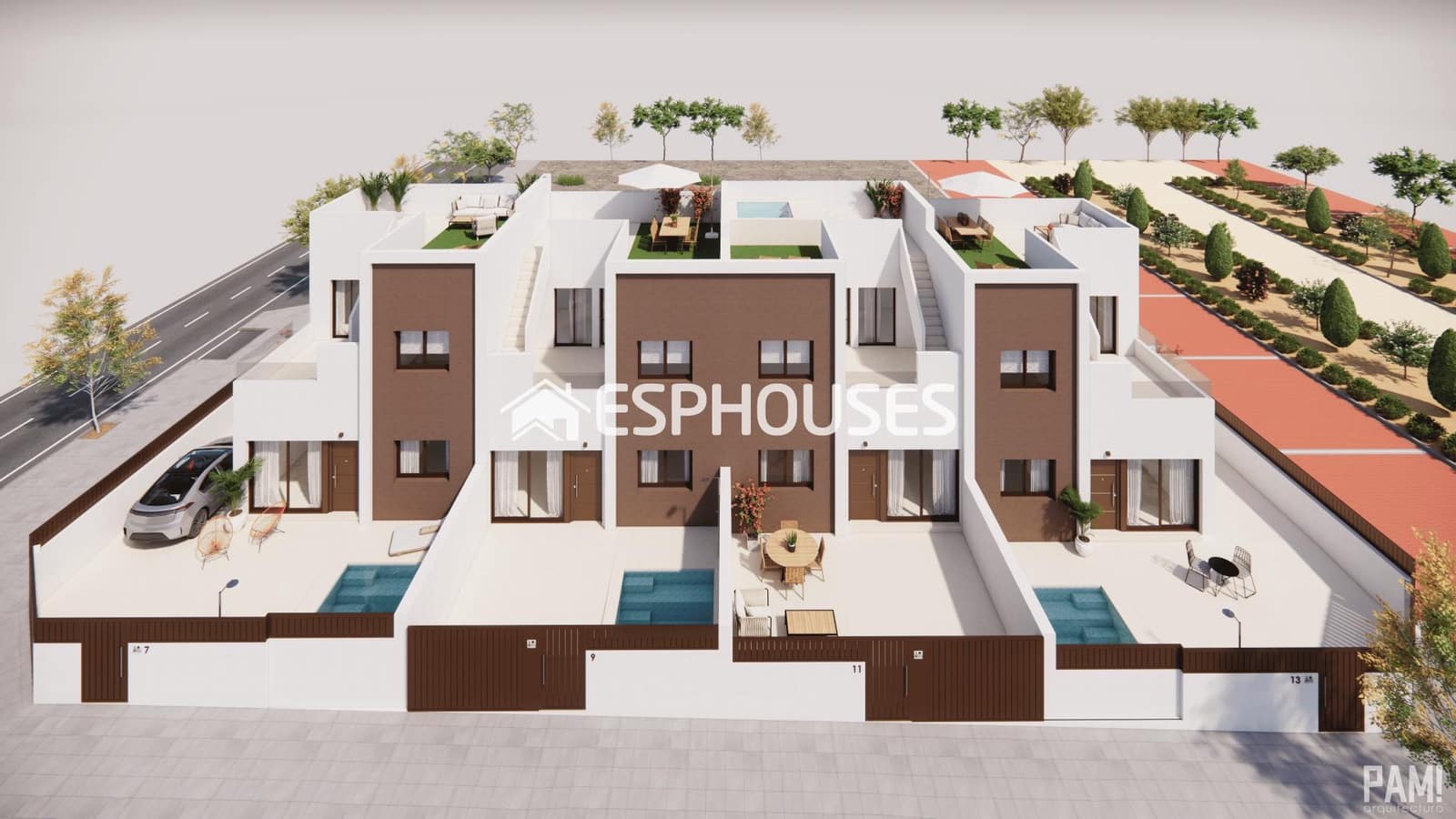 3 Zimmer Bungalow zu verkaufen in Pilar de la Horadada mit Garage - 285.000 € (Ref: 9444226)