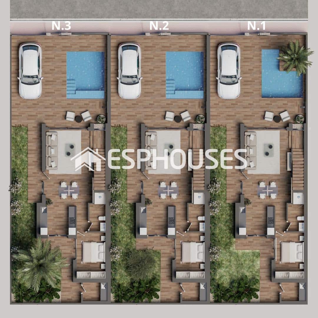 3 soverom Villa til salgs i San Pedro del Pinatar med svømmebasseng garasje - € 479 900 (Ref: 9444232)