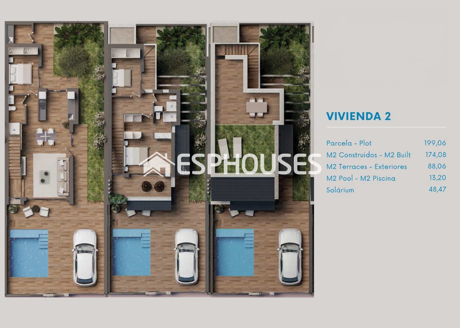 3 soverom Villa til salgs i San Pedro del Pinatar med svømmebasseng garasje - € 479 900 (Ref: 9444232)