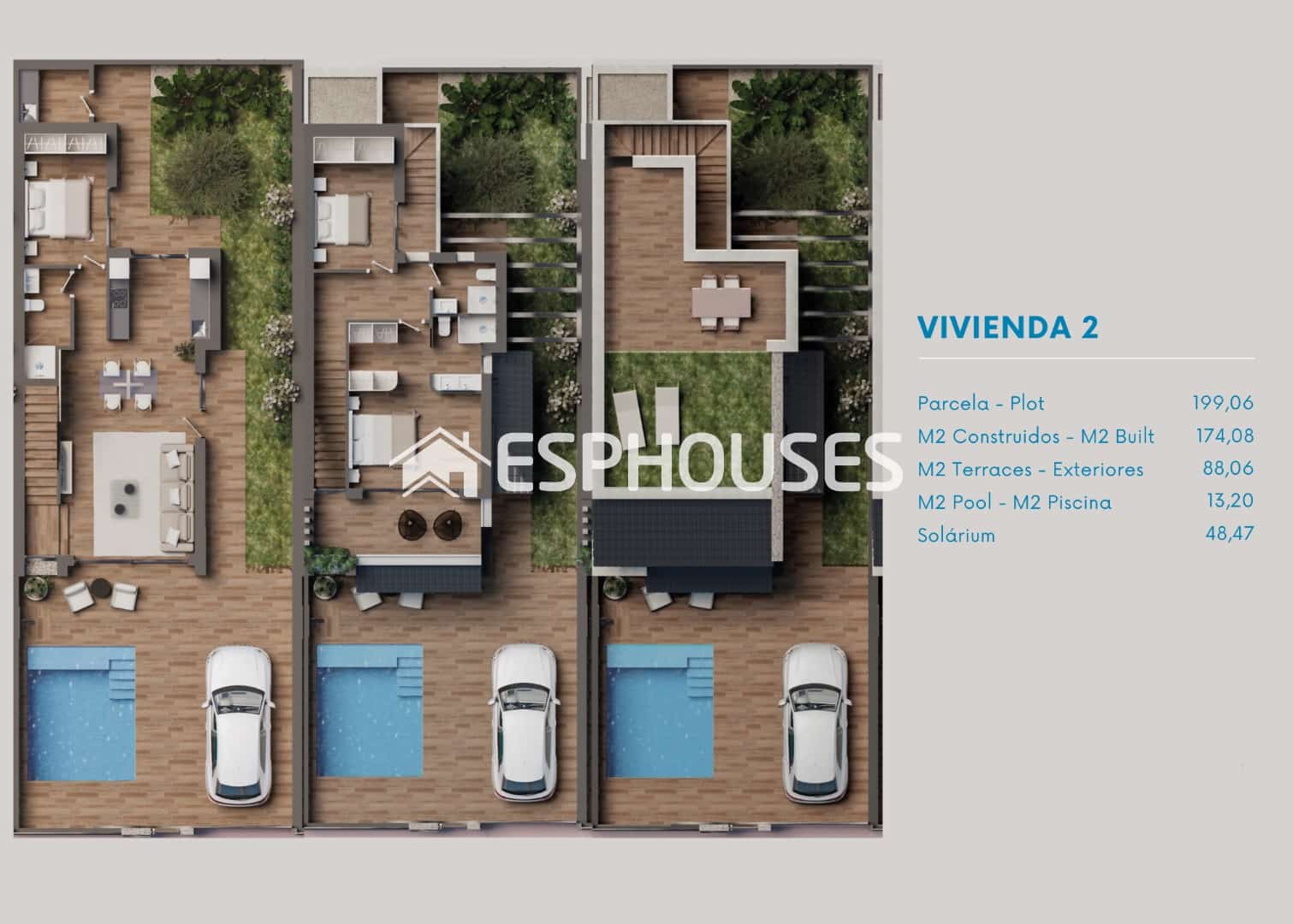 3 bedroom Villa for sale in San Pedro del Pinatar with pool - € 479,900 (Ref: 9444232)