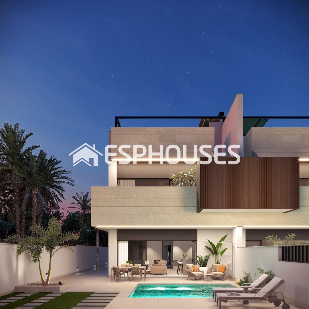 3 soveværelse Bungalow til salg i Pilar de la Horadada med swimmingpool - € 435.000 (Ref: 9444233)