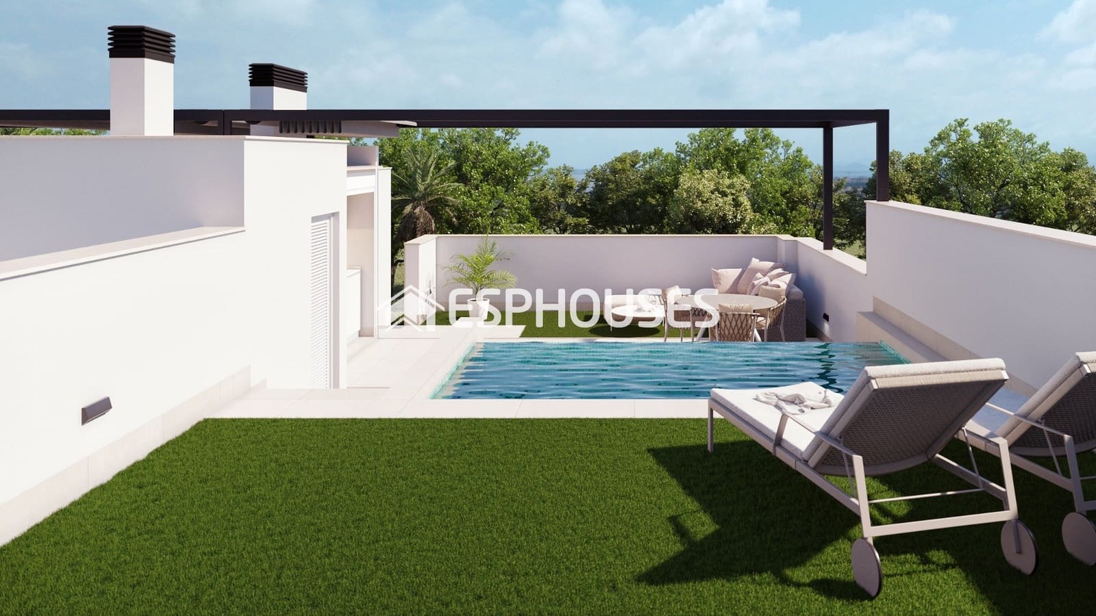 3 soveværelse Bungalow til salg i Pilar de la Horadada med swimmingpool - € 435.000 (Ref: 9444233)