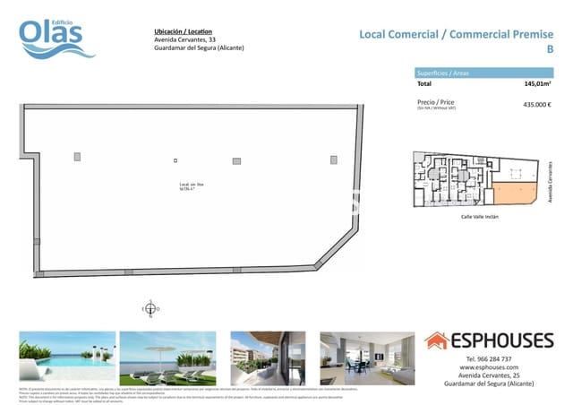 Kommersiell till salu i Guardamar Playa, Guardamar del Segura - 435 000 € (Ref: 9444237)