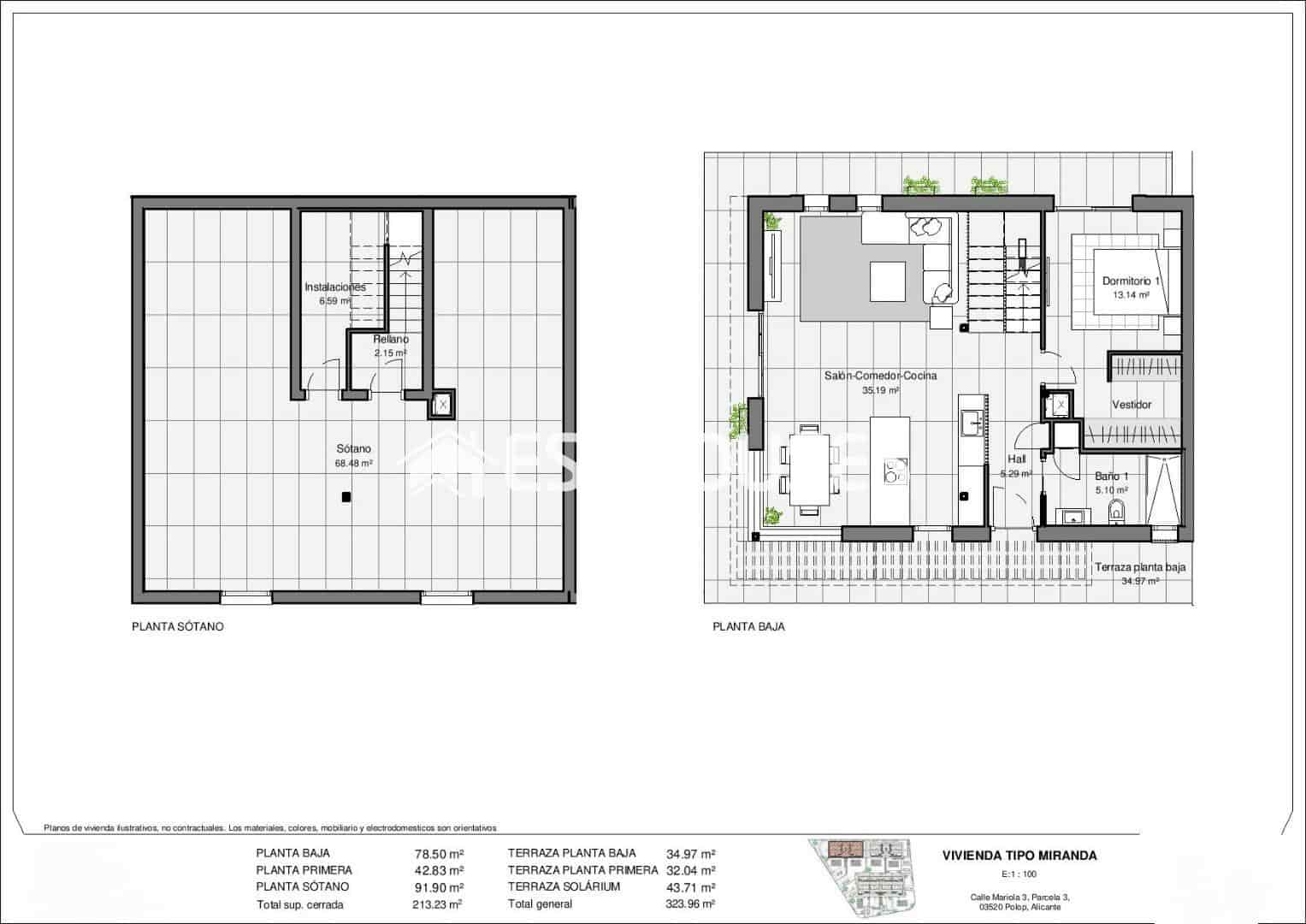 3 makuuhuone Huvila myytävänä paikassa Polop mukana uima-altaan - 623 115 € (Ref: 9444245)