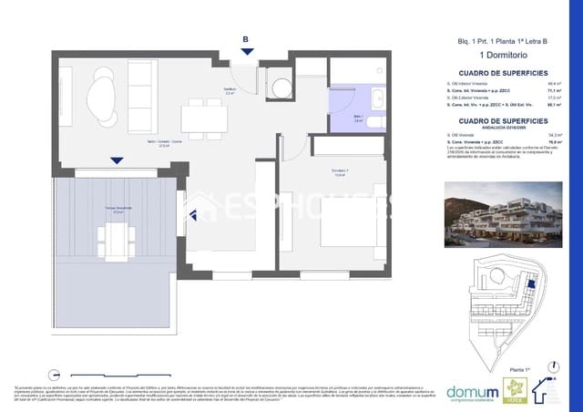 1 slaapkamer Appartement te koop in Pulpí met zwembad garage - € 166.000 (Ref: 9444267)