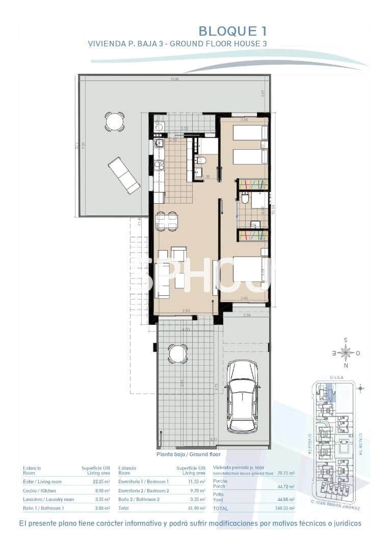 2 chambre Appartement à vendre à Torre de la Horadada avec piscine garage - 369 900 € (Ref: 9444274)